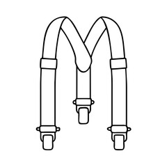 Obraz premium suspenders icon, suspenders vector illustration-simple illustration of suspenders, perfect for suspenders logos and icons