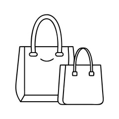 tote bags icon, tote bags vector illustration-simple illustration of tote bags, perfect for tote bags logos and icons