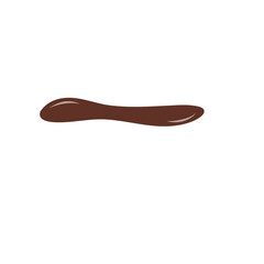 Chocolate sauce syrup drop. Vector illustration 