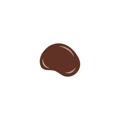 Chocolate sauce syrup drop. Vector illustration 
