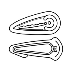 hair clips icon, hair clips vector illustration-simple illustration of hair clips, perfect for hair clips logos and icons