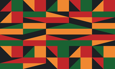 Beautiful geometric background. Figures of different shapes. Tribal form. Flowers. Geometric design. Creative textures. Colorful art. Modern graphic poster. Retro color. Vector illustration