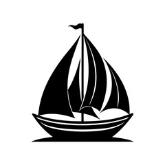 Sailboat Silhouette vector illustration