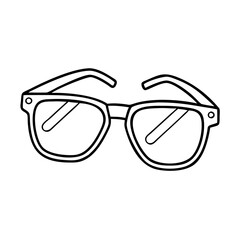 Fototapeta premium sunglasses icon, sunglasses vector illustration-simple illustration of sunglasses, perfect for sunglasses logos and icons