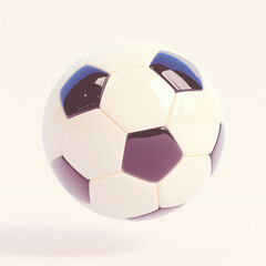 Fototapeta premium Classic soccer ball, white isolated background
