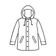 raincoat icon, raincoat vector illustration-simple illustration of raincoat, perfect for raincoat logos and icons