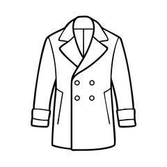 peacoat icon, peacoat vector illustration-simple illustration of peacoat, perfect for peacoat logos and icons