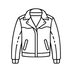 leather jacket icon, leather jacket vector illustration-simple illustration of leather jacket, perfect for leather jacket logos and icons