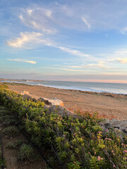 Cyprus Island. A view of the shoreline of the beach of Cyprus