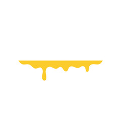 Melting cheese liquid drops. Vector illustration 