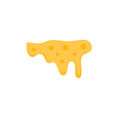 Melting cheese liquid drops. Vector illustration 