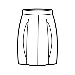 pencil skirt icon, pencil skirt vector illustration-simple illustration of pencil skirt, perfect for pencil skirt logos and icons