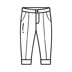 chinos icon, chinos vector illustration-simple illustration of chinos, perfect for chinos logos and icons