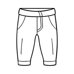 capris icon, capris vector illustration-simple illustration of capris, perfect for capris logos and icons