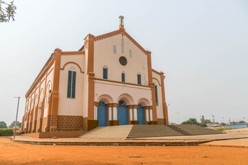 Cathedrale Notre-Dame de l’Immaculee Conception, the Christian church in Porto-Novo, Benin, a...