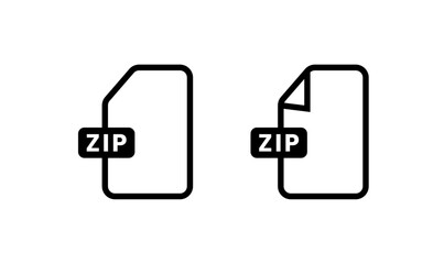 ZIP File Icon Set | Compressed, Archive, Download & Storage Icons