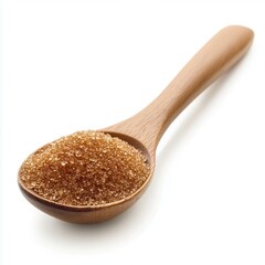 Brown Sugar in Wooden Spoon