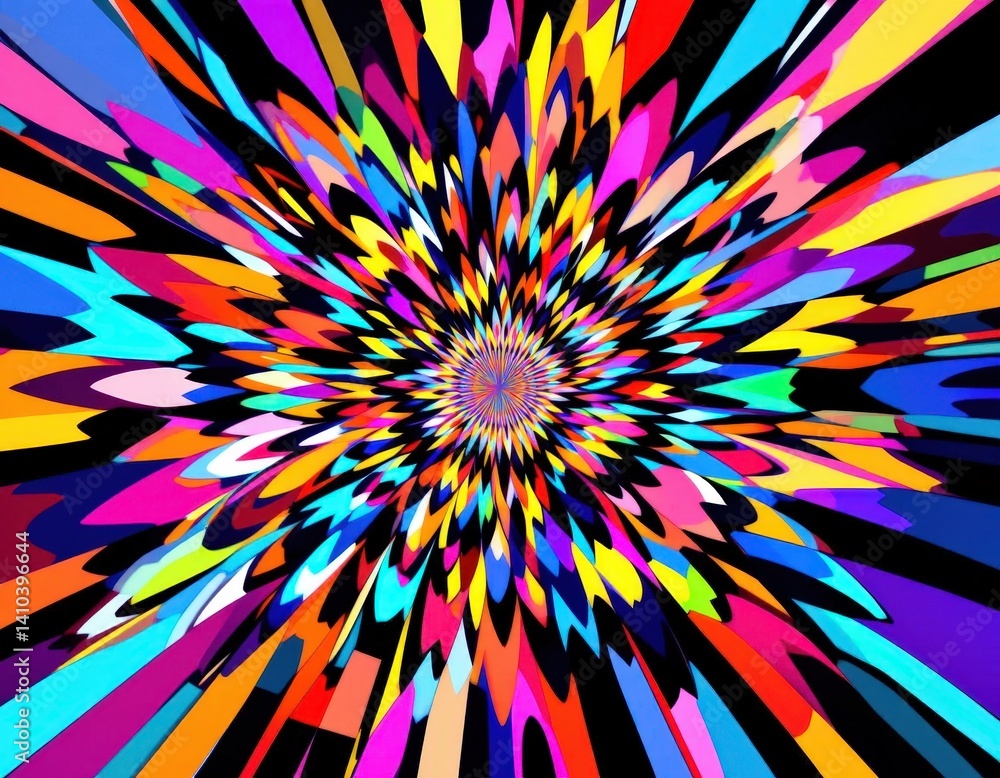 Poster a vibrant explosion of colors bursts forth, showcasing a dazzling array of hues blending harmoniousl