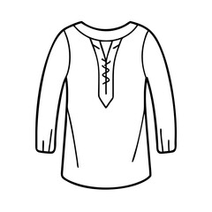 Naklejka premium tunic icon, tunic vector illustration-simple illustration of tunic, perfect for tunic logos and icons