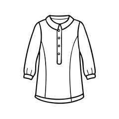 tunic icon, tunic vector illustration-simple illustration of tunic, perfect for tunic logos and icons