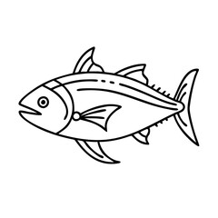 albacore tuna icon, albacore tuna vector illustration-simple illustration of albacore tuna, perfect for albacore tuna logos and icons