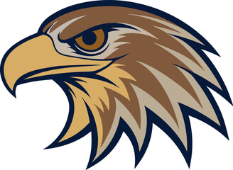 Fototapeta premium eagle head vector., Eagle head mascot vector illustration of a wild bird
