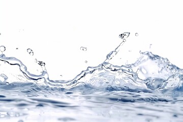 Water splash against a plain background, capturing the movement and forms