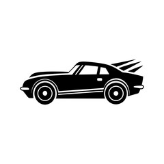 Race Car Silhouette vector illustration
