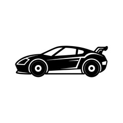 Race Car Silhouette vector illustration