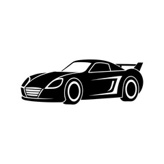 Race Car Silhouette vector illustration