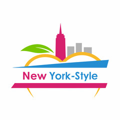 Naklejka premium new york city skyline