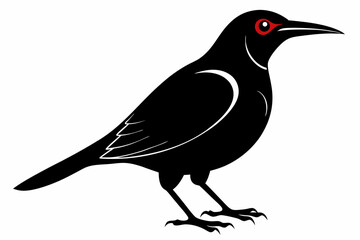 Wallcreeper silhouette black vector