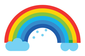 rainbow and clouds