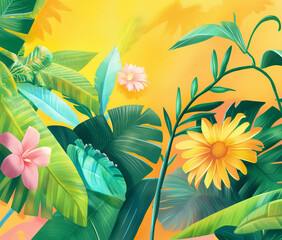 tropical summer background