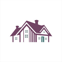 Modern Real Estate House Logo Design – Vector Illustration for Property, Construction, and Architecture Branding