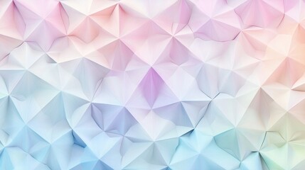 Obraz premium A 3D rendering of a geometric pattern in pastel colors.