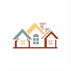 Modern Real Estate House Logo Design – Vector Illustration for Property, Construction, and Architecture Branding