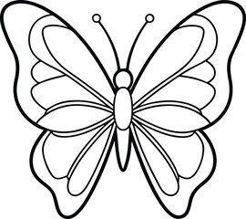 Naklejka premium butterfly on white background