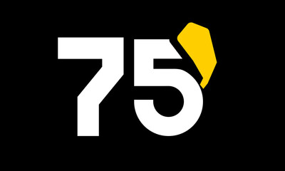 excavation number yellow logo simple modern unique