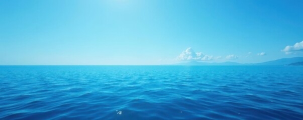 Soothing oceanic background with gradual transition from dark navy blue to light sky blue,  water,  gradient