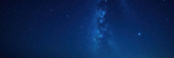 Fototapeta premium starry night sky with twinkling stars on dark background, galaxy, twinkling