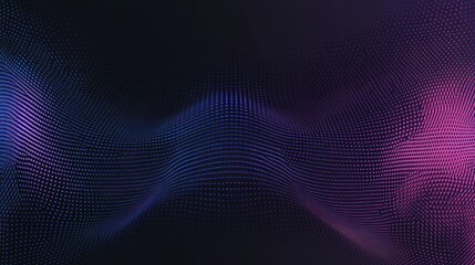 Abstract digital wave pattern of vibrant dots.