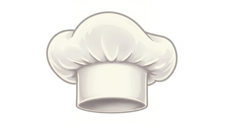 Chef hat illustration for restaurant menu