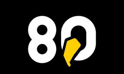 excavation number yellow logo simple modern unique