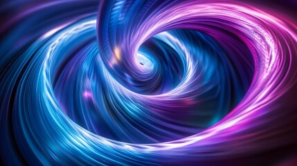Colorful Swirling Light Abstract Spiral Background for Digital Art