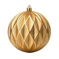 Gold Christmas ball ornament, festive decoration