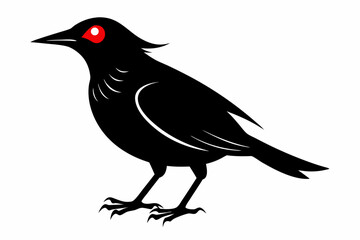 wallcreeper sihouette black vector