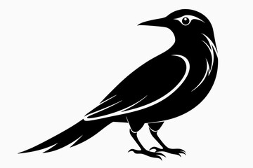 wallcreeper sihouette black vector