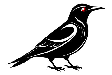 wallcreeper sihouette black vector