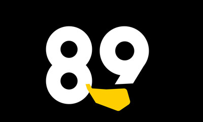excavation number yellow logo simple modern unique